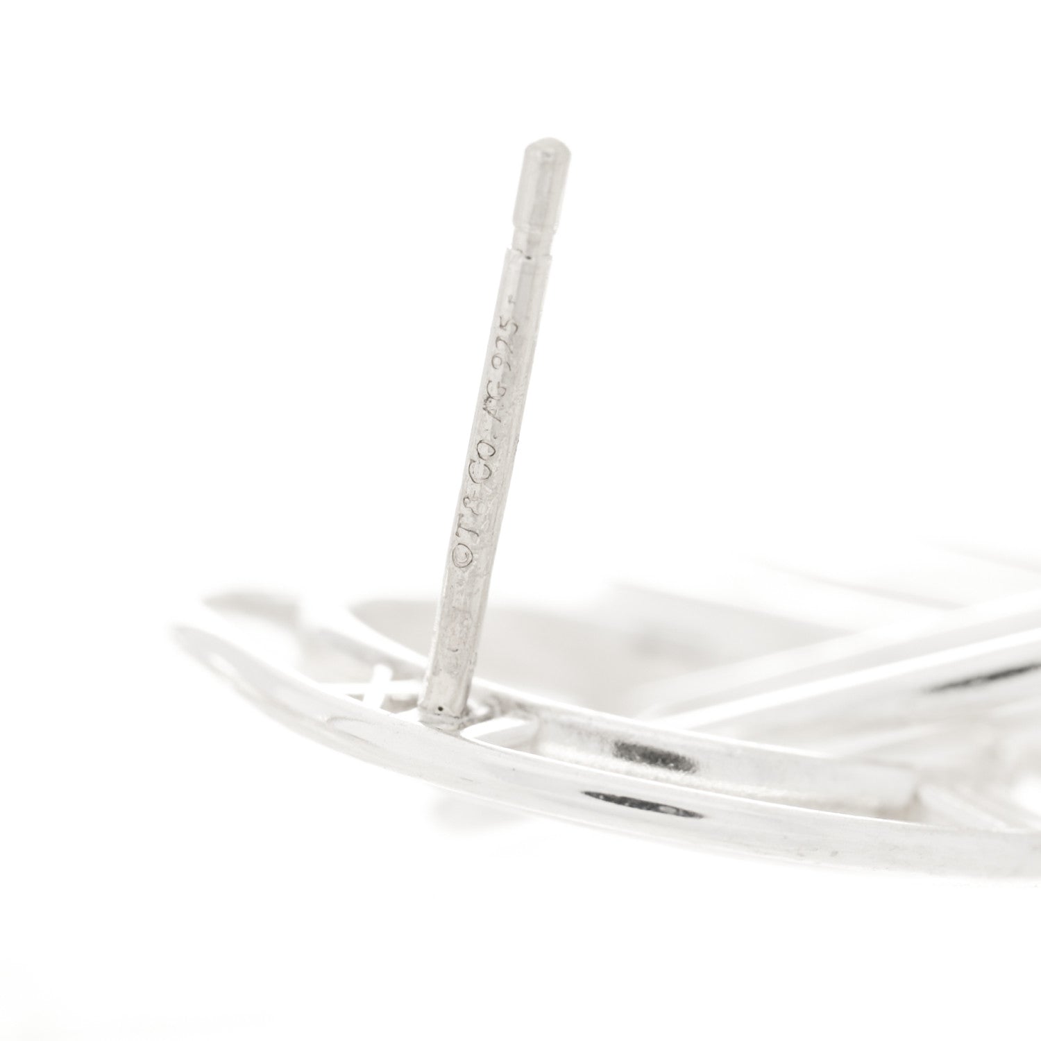 Tiffany Sterling Silver Atlas Triple Drop Earrings 4 of 4