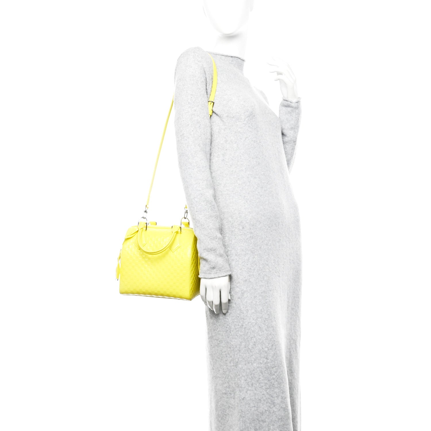 Louis Vuitton Damier Facette Speedy Cube PM Yellow 2 of 10