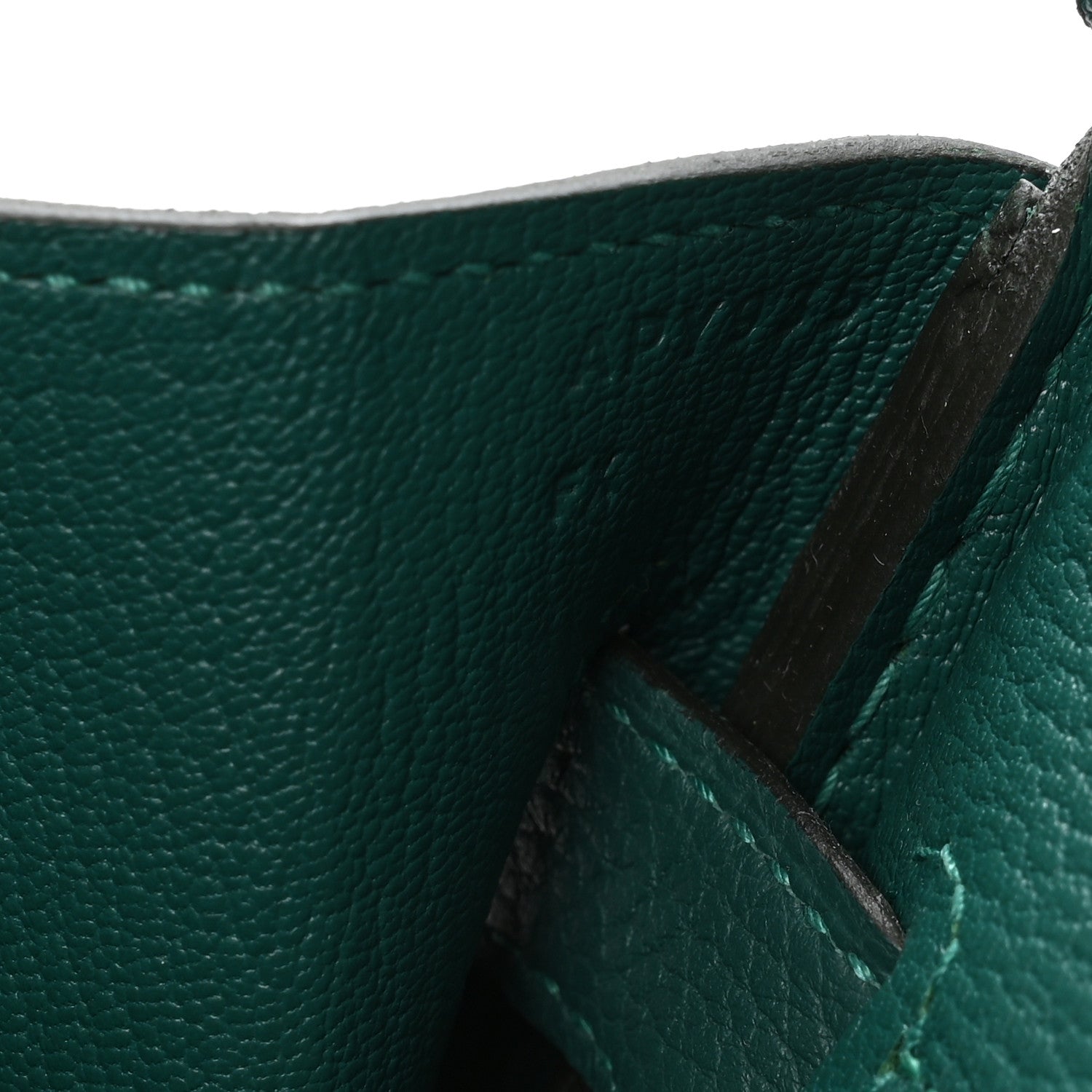 Hermes Togo Birkin 30 Malachite 7 of 11