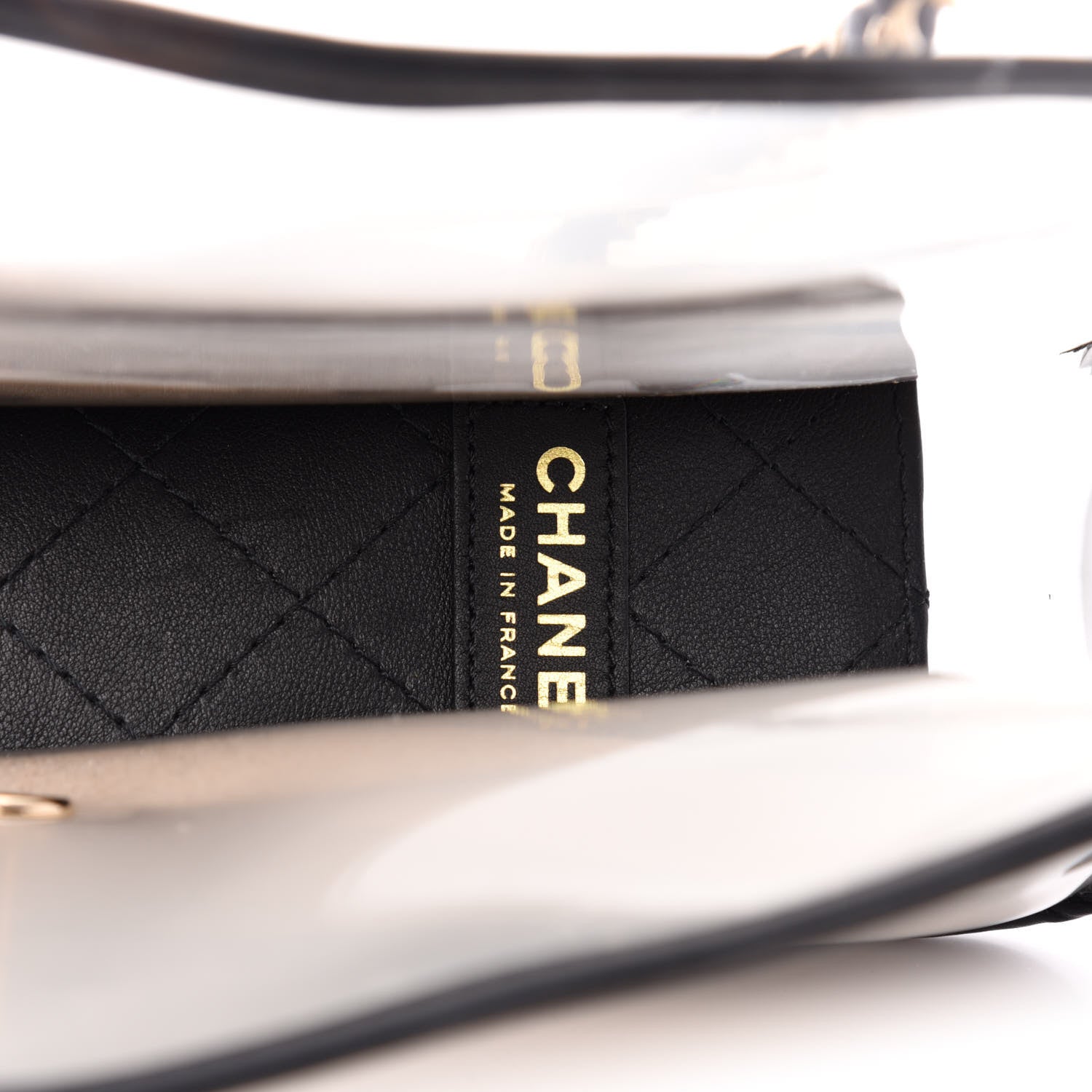 Chanel Lambskin PVC Medium Coco Sand Flap Black 6 of 10