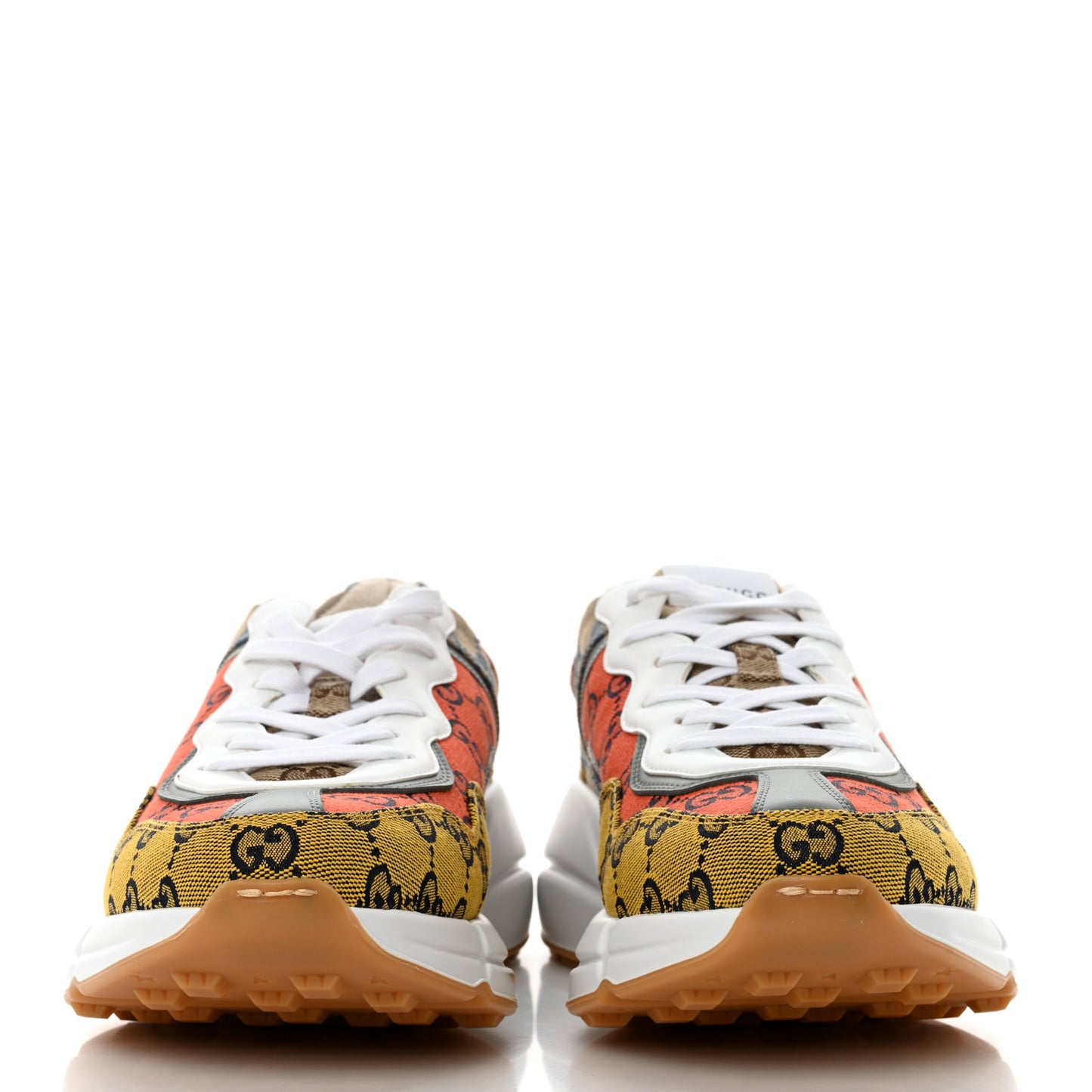 Monogram Multicolor Mens Rhyton Sneakers 8.5 Yellow Blue Great White Tabasco