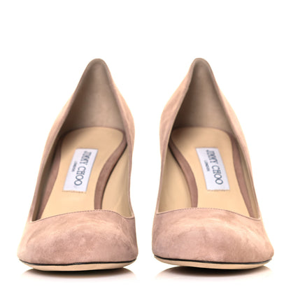 Jimmy Choo Suede Bridget 85 Pumps 41.5 Ballet Pink 2 of 8
