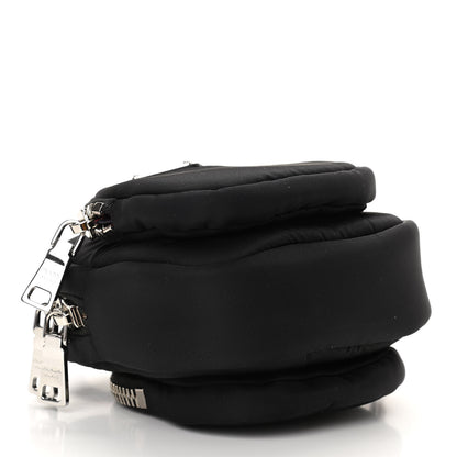 Prada Tessuto Nylon Pocket Small Wristlet Pouch Black Fuoco 4 of 6