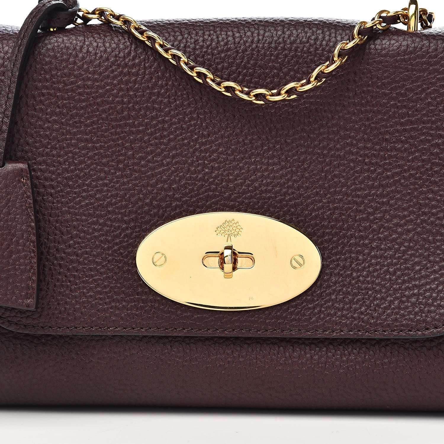 Mulberry Glossy Goatskin Small Lily Flap Oxblood 13 of 13