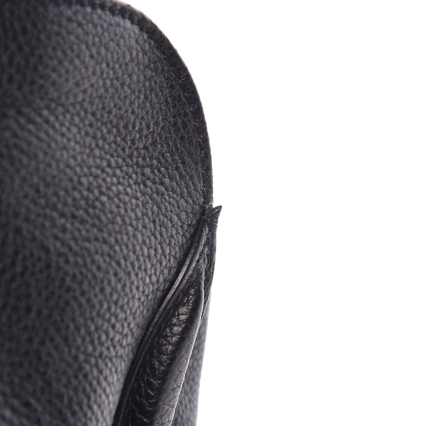 Pebbled Calfskin Large Skull Padlock Zip Around Tote Black