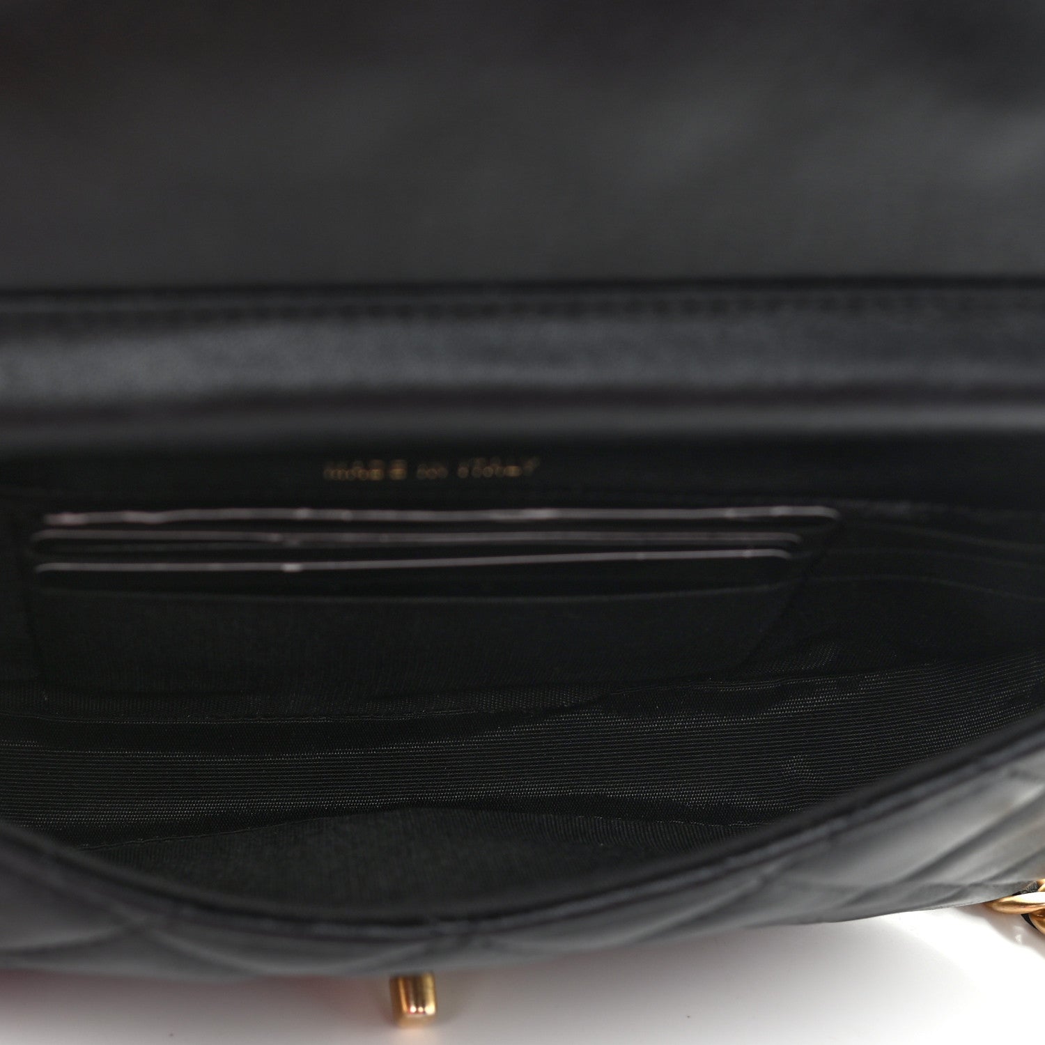 Chanel Calfskin Quilted Coco Mail Clutch With Chain Black 5 of 12