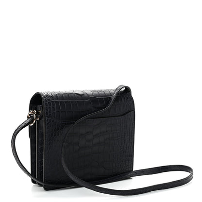 Hermes Matte Alligator Mini Sac Roulis Bleu Indigo 2 of 4