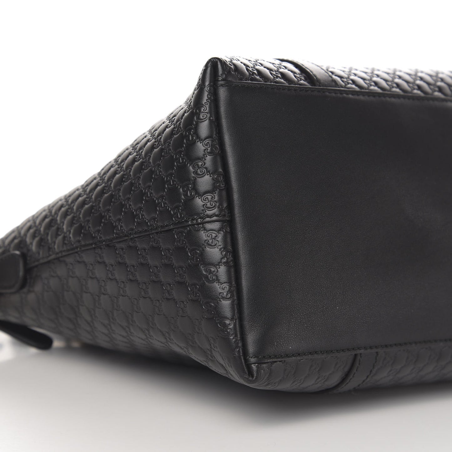 Soft Microguccissima Dome Satchel Black