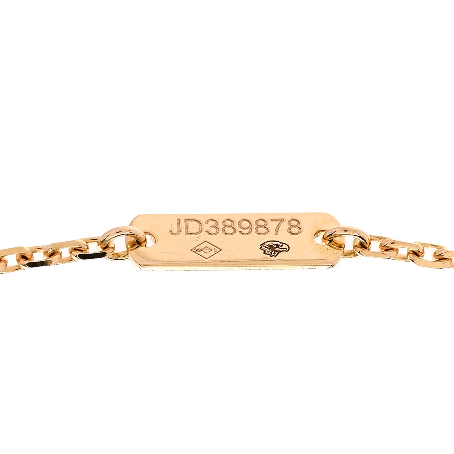 18K Yellow Gold Black Onyx Vintage Alhambra Pendant Necklace