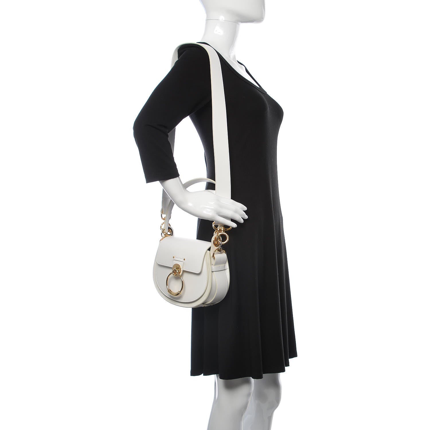 Chloe Calfskin Small Tess Bag Brilliant White 2 of 7
