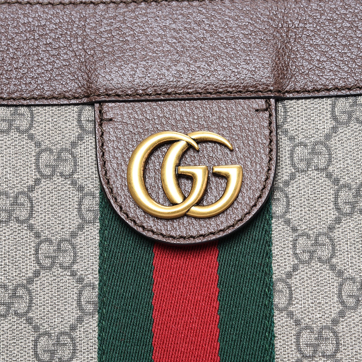 Gucci X DISNEY GG Supreme Monogram Web Three Little Pigs Large Ophidia Tote Beige New Acero 13 of 13