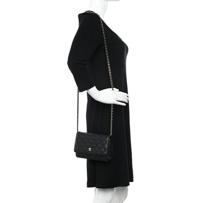Chanel Caviar Quilted Wallet on Chain WOC Black 2 of 11