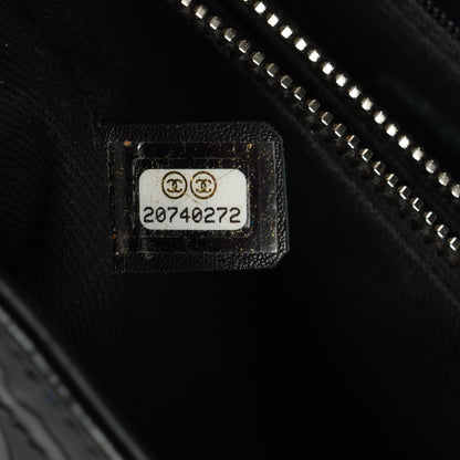 Chanel Patent Quilted Coco Shine Large Accordion Flap Black 9 of 9