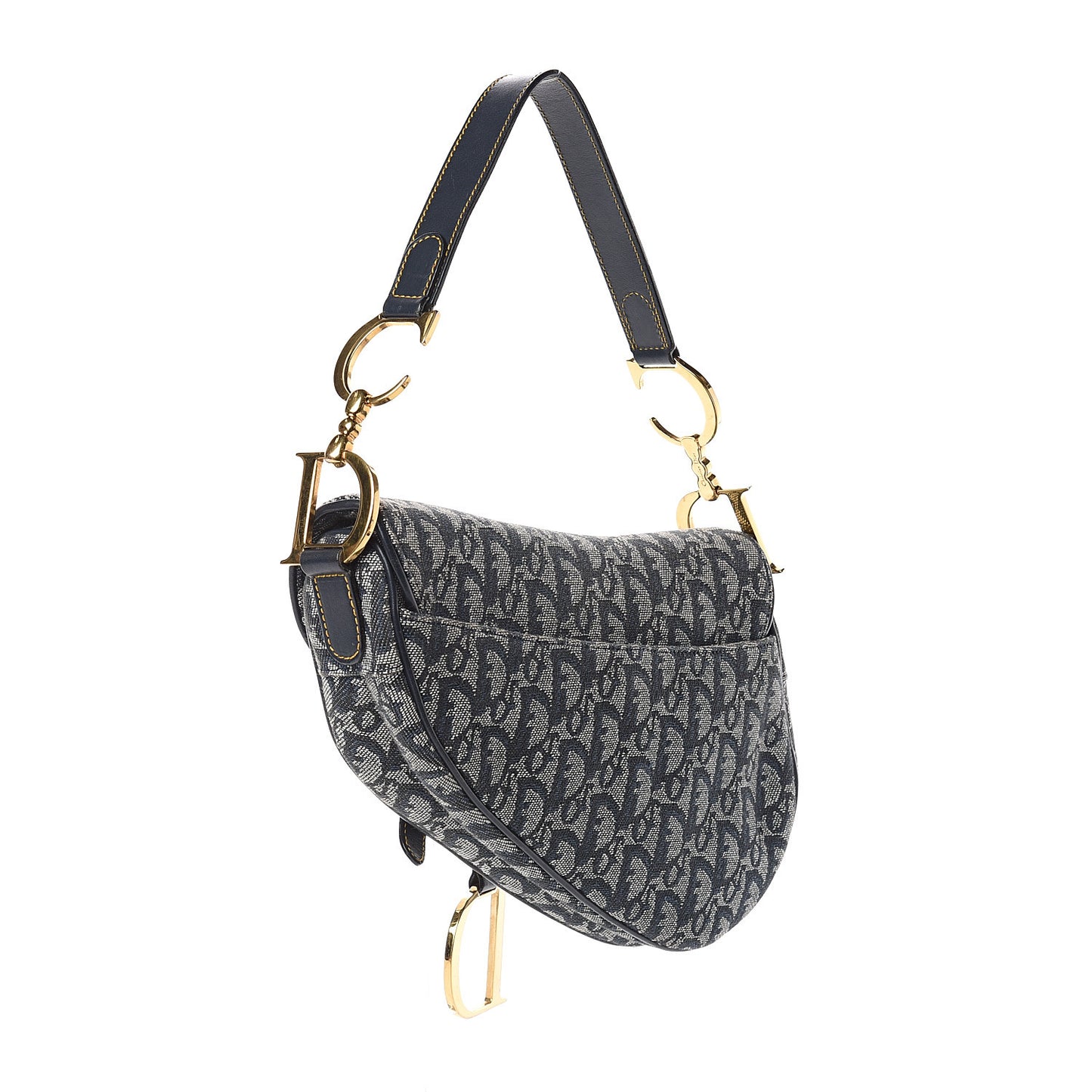 Monogram Saddle Bag Blue
