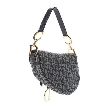 Christian Dior Monogram Saddle Bag Blue 2 of 9