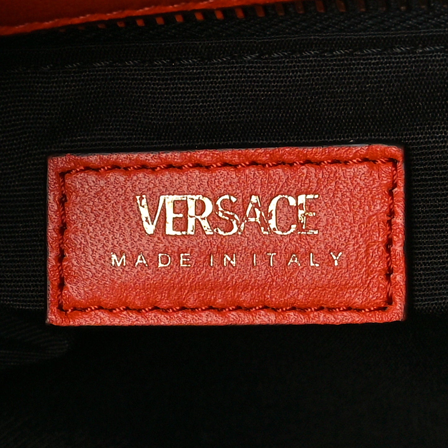 Nappa Quilted Medusa Chain Shoulder Bag Orange