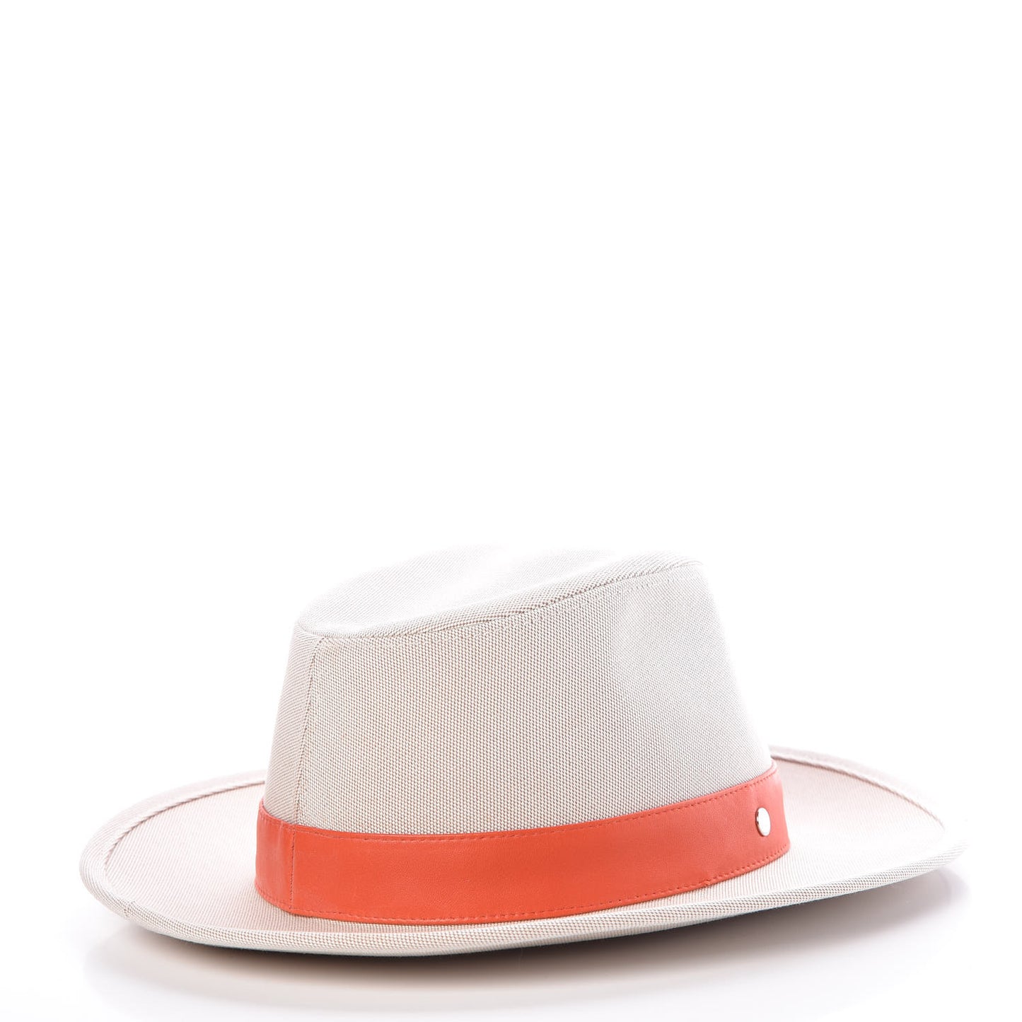 Toile Lambskin Hat 56 Natural