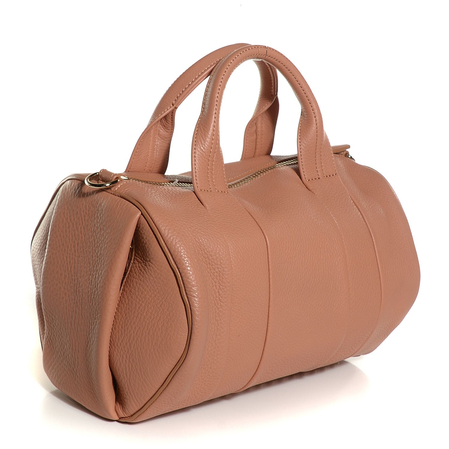 Alexander Wang Pebbled Lambskin Rocco Tan Pale Gold Hardware 3 of 10