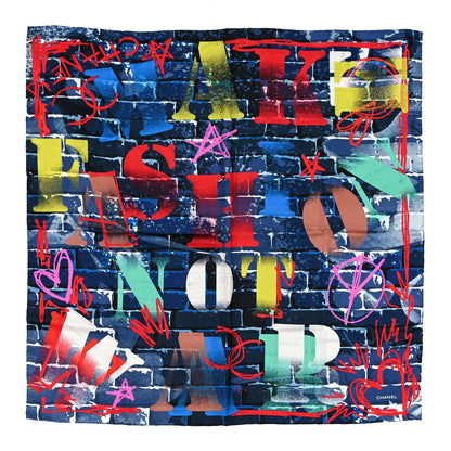 Chanel Silk Graffiti Scarf Multicolor 1 of 4
