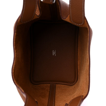 Hermes Taurillon Clemence Picotin Lock 18 PM Gold 5 of 10