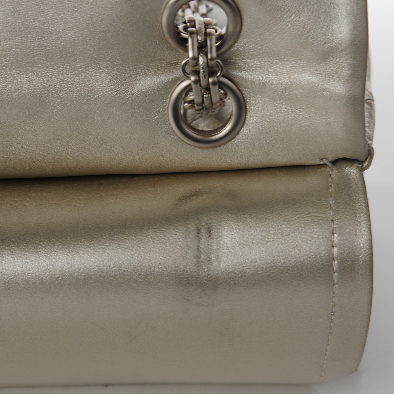 Chanel Lambskin Quilted 2.55 Reissue 227 Flap Silver 11 of 14