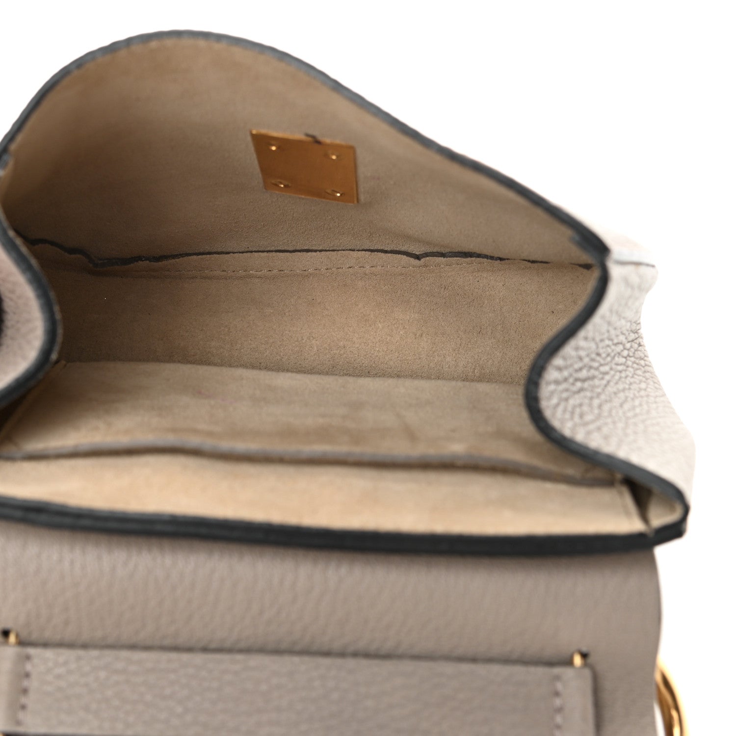 Chloe Grained Lambskin Mini Drew Shoulder Bag Motty Grey 5 of 15