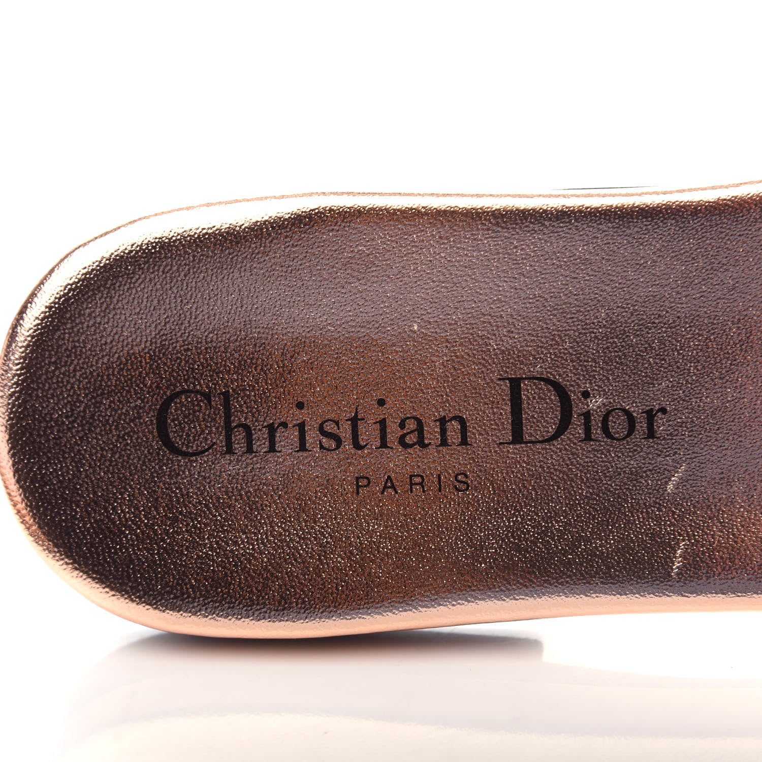 Christian Dior Canvas Metallic Embroidered Dway Mules Slide Sandals 37.5 Multicolor 8 of 11