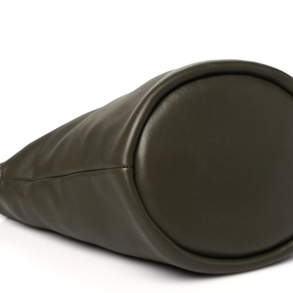 Loewe Mellow Nappa Lambskin Flamenco Bucket Bag Dark Khaki Green 8 of 9