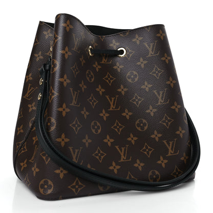Louis Vuitton Monogram Neonoe MM Black 3 of 9