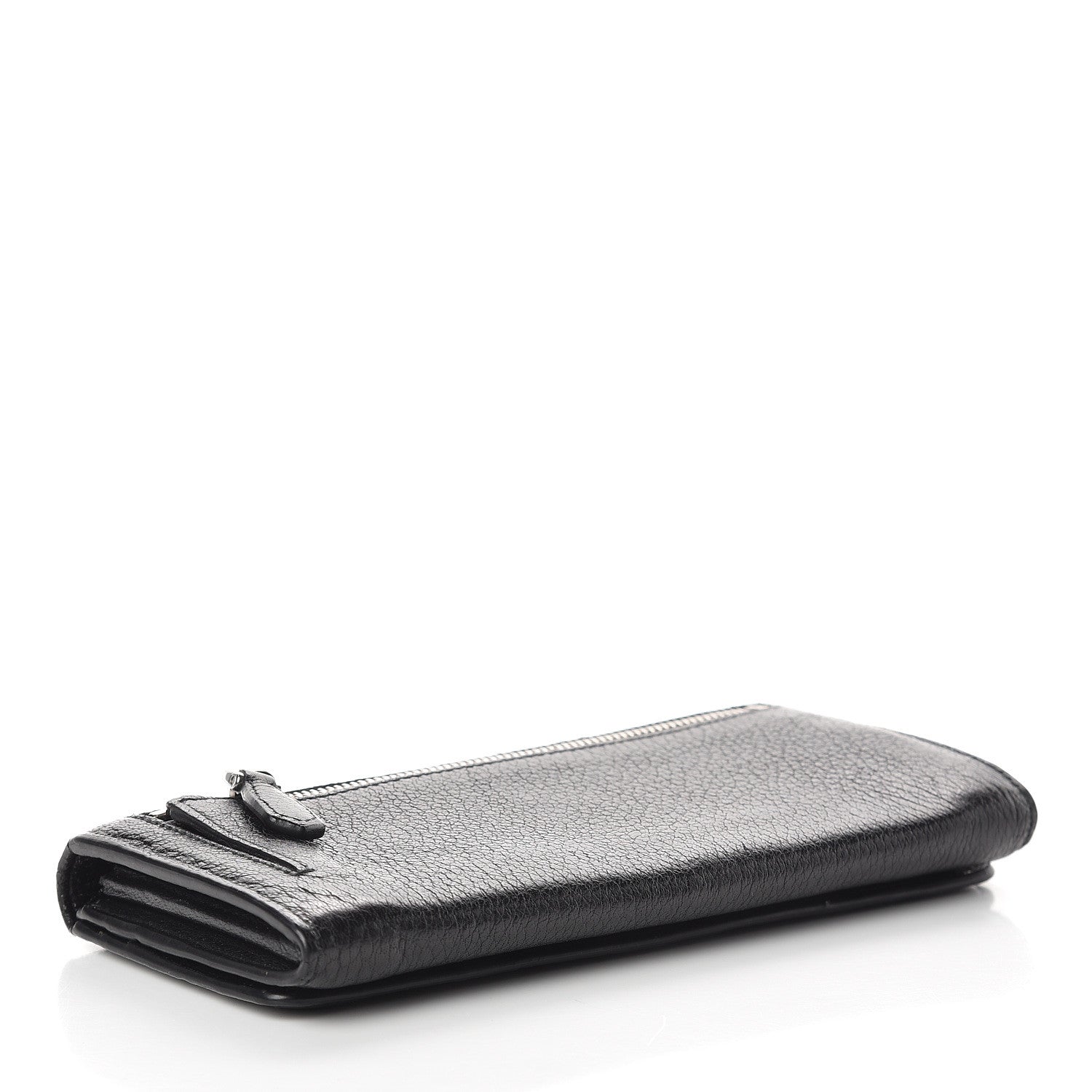 Prada Vitello Daino Continental Flap Wallet Black 3 of 11