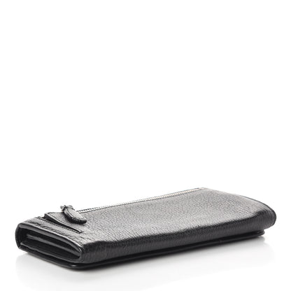 Prada Vitello Daino Continental Flap Wallet Black 3 of 11