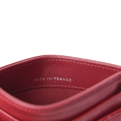 Chanel Caviar Quilted Card Holder Red 7 of 9