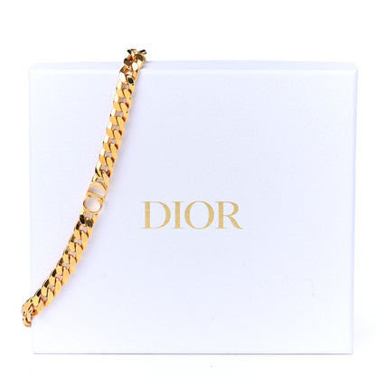 Christian Dior Metal CD Choker Necklace Gold 6 of 6