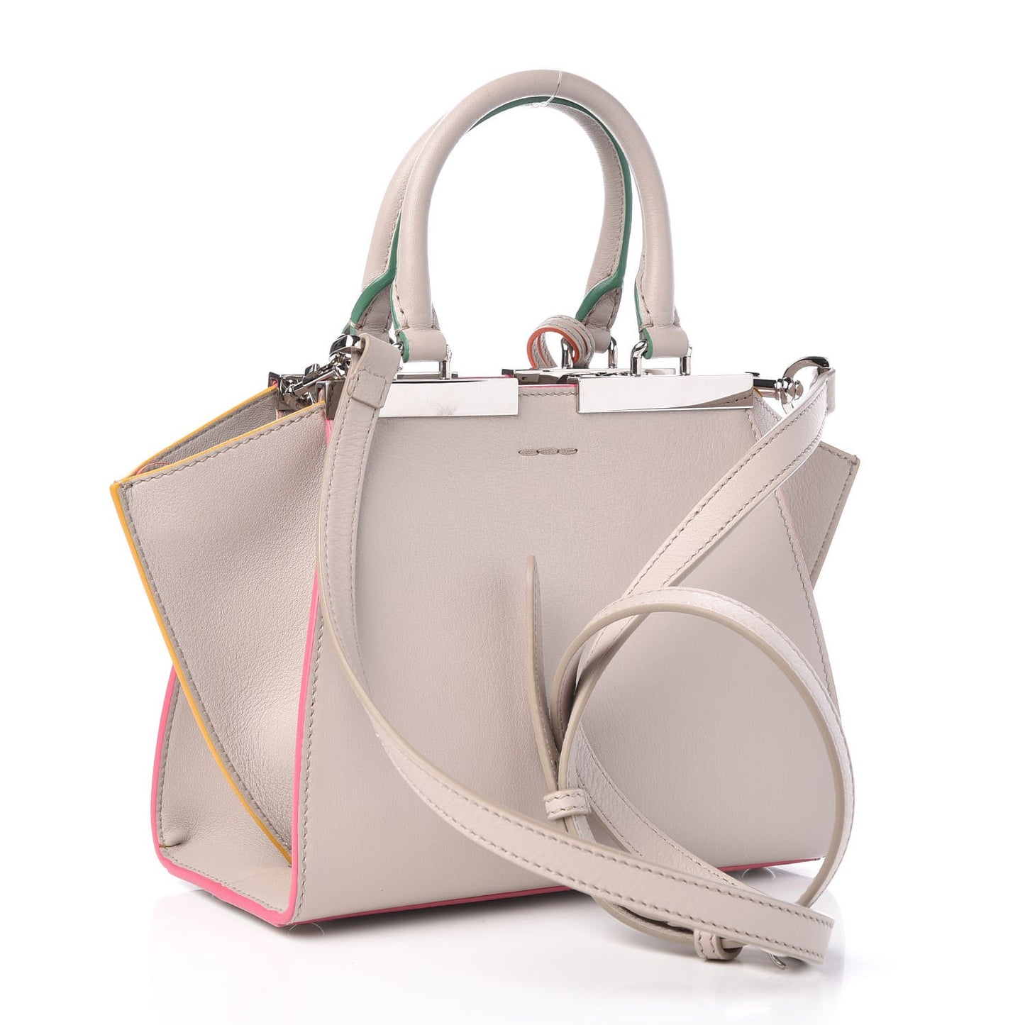Vitello Dolce Mini 3Jours Tote Grigio Polvere