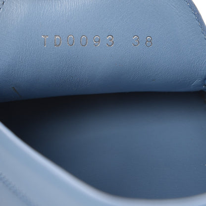 Louis Vuitton Calfskin Lombok Mocassin Loafers 38 Blue 8 of 9