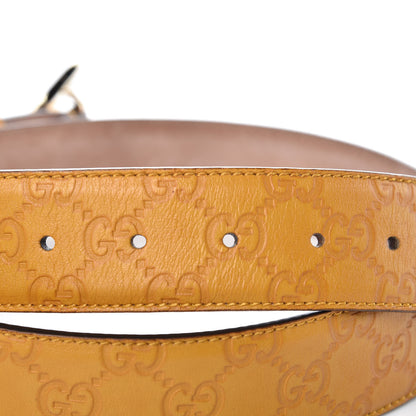 Gucci Guccissima Signature Interlocking G 40mm Belt 90 36 Nectarine 6 of 7