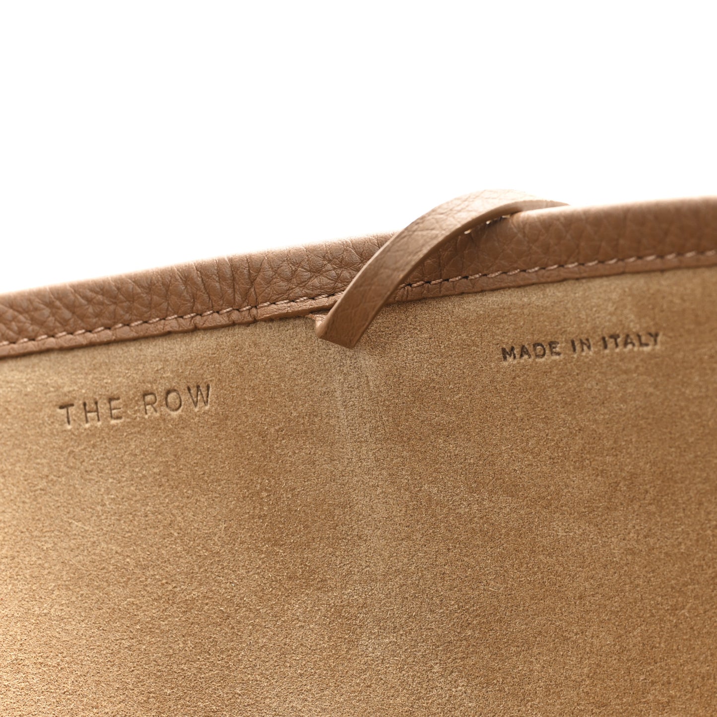 Grained Calfskin Large N/S Park Tote Brown