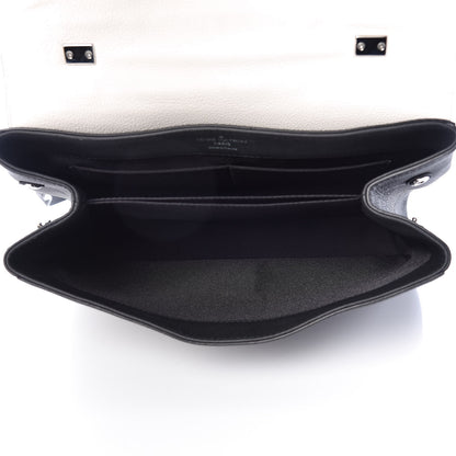 Louis Vuitton Calfskin Mechanical Flowers Lockme II Black White 5 of 12