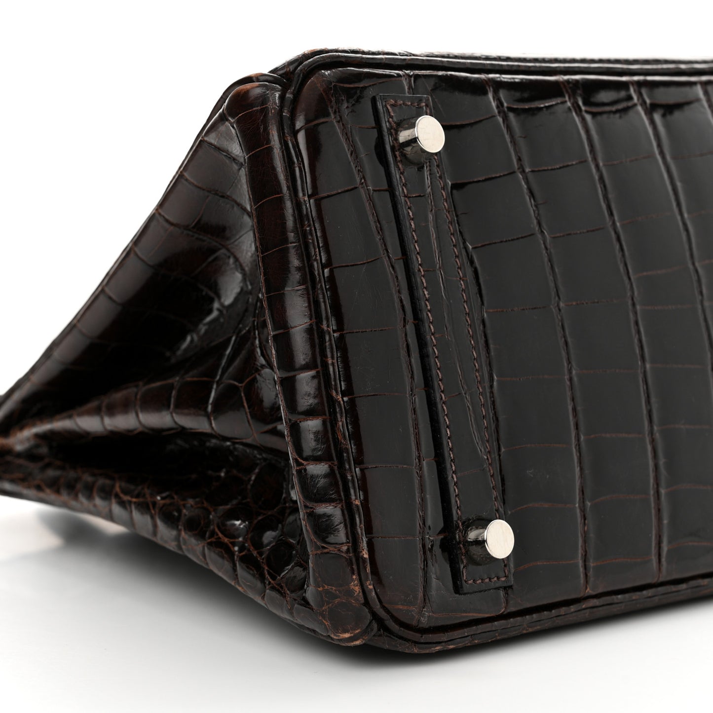 Shiny Niloticus Crocodile Birkin 30 Havane