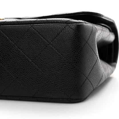 Chanel Caviar Quilted Jumbo Double Flap Black 10 of 12