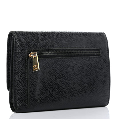 Chanel Caviar Timeless CC Flap Wallet Black 3 of 9