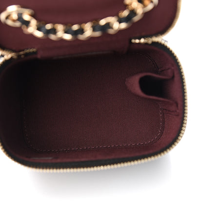 Chanel Caviar Quilted Mini Vanity Case With Chain Black 5 of 10