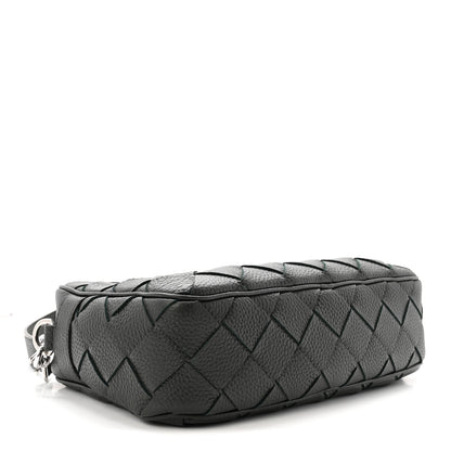 Bottega Veneta Grained Calfskin Intrecciato Medium Camera Bag Dark Green 4 of 9