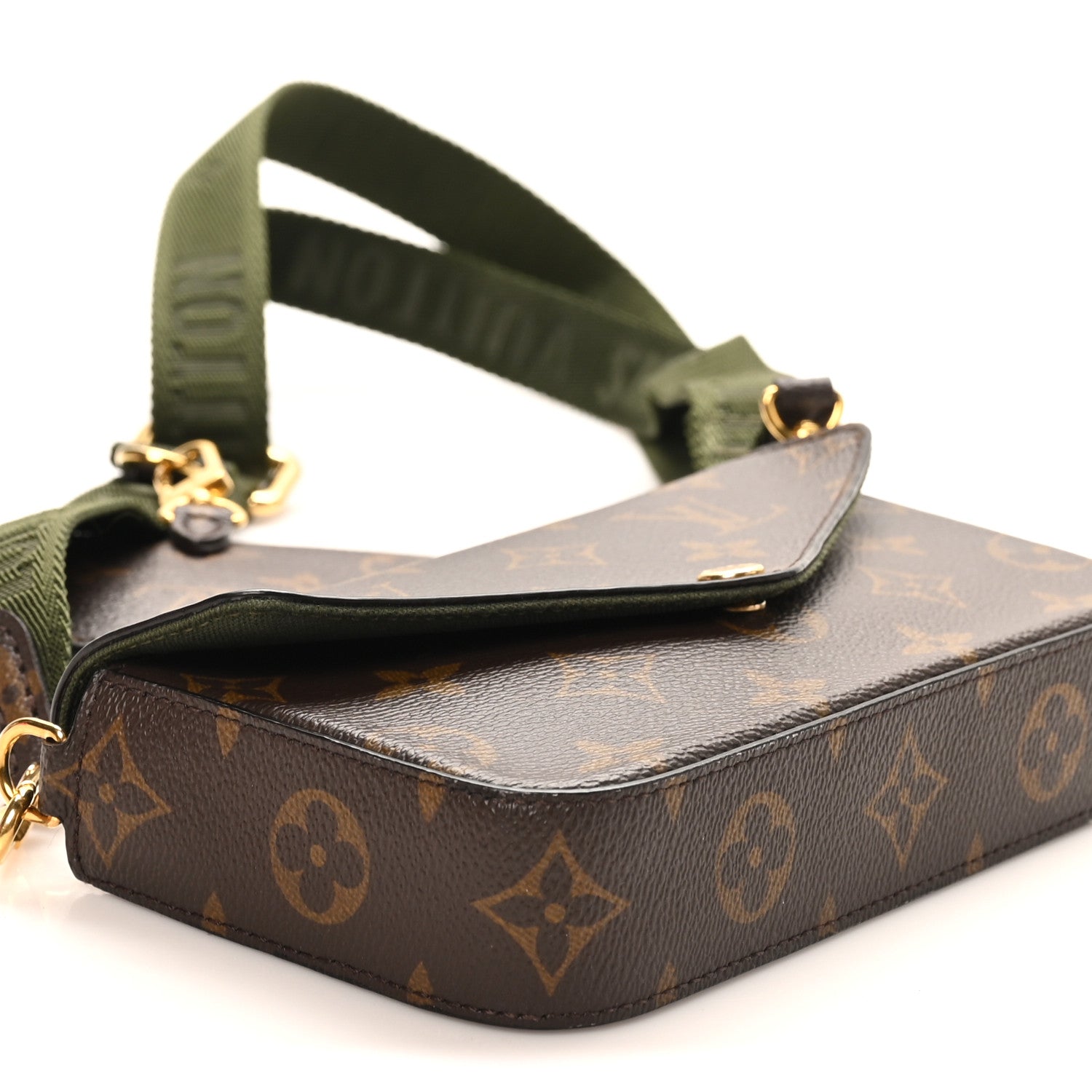 Louis Vuitton Monogram Felicie Strap & Go Kaki 8 of 10