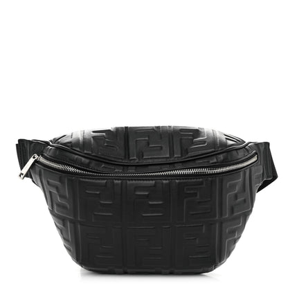 Fendi Nappa FF 1974 Embossed Belt Bag Black 1 of 9