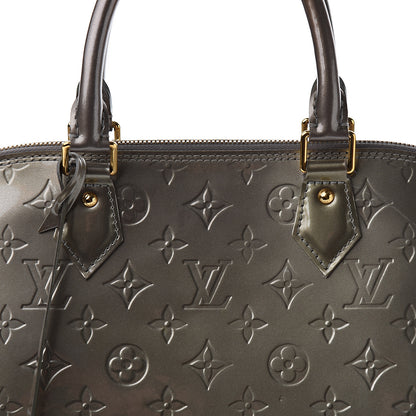 Louis Vuitton Vernis Alma MM Vert Bronze 10 of 10