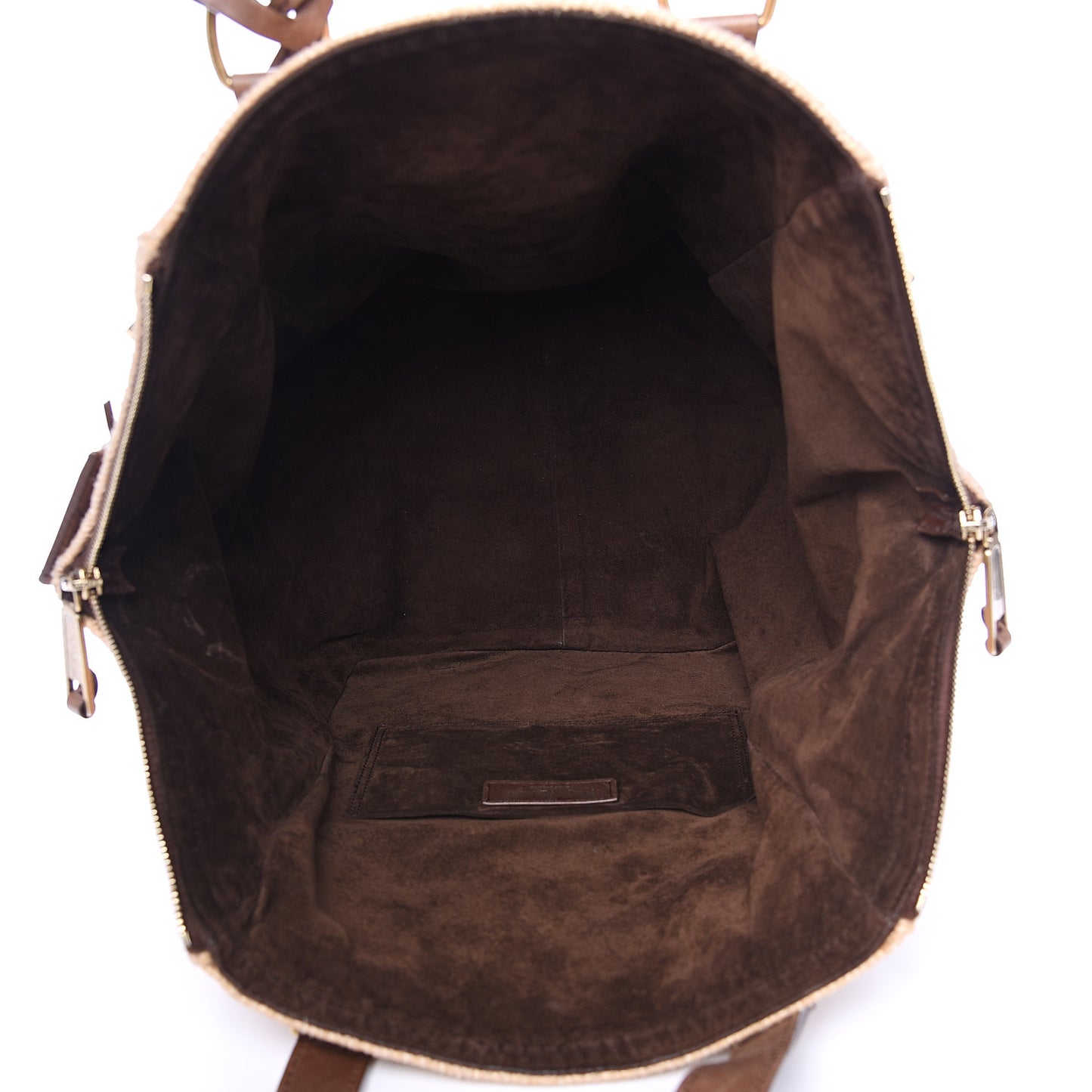 Straw Raffia Medium Downtown Tote Beige