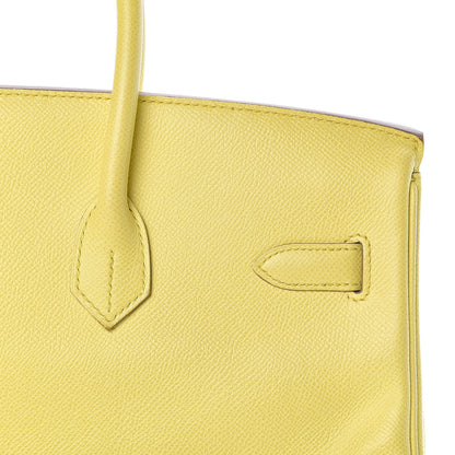 Hermes Epsom Birkin 35 Lime 21 of 38
