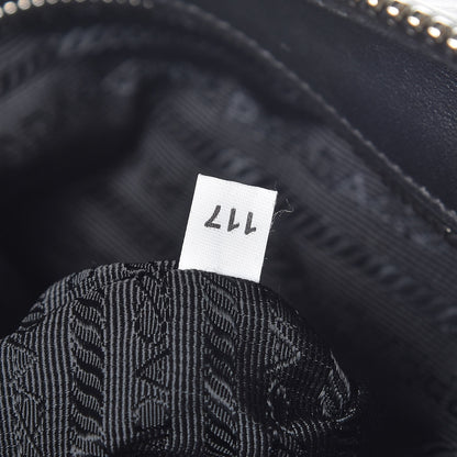 Prada Soft Calf Side Zip Hobo Black 8 of 12