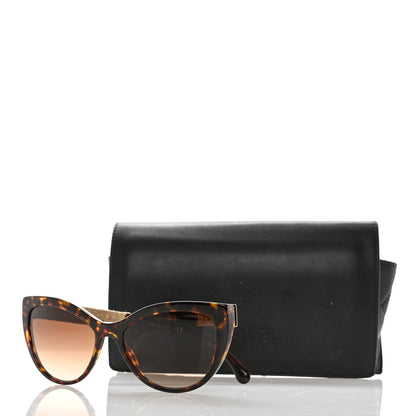Chanel Acetate Rope Cat Eye Sunglasses 5409 Tortoise 9 of 9